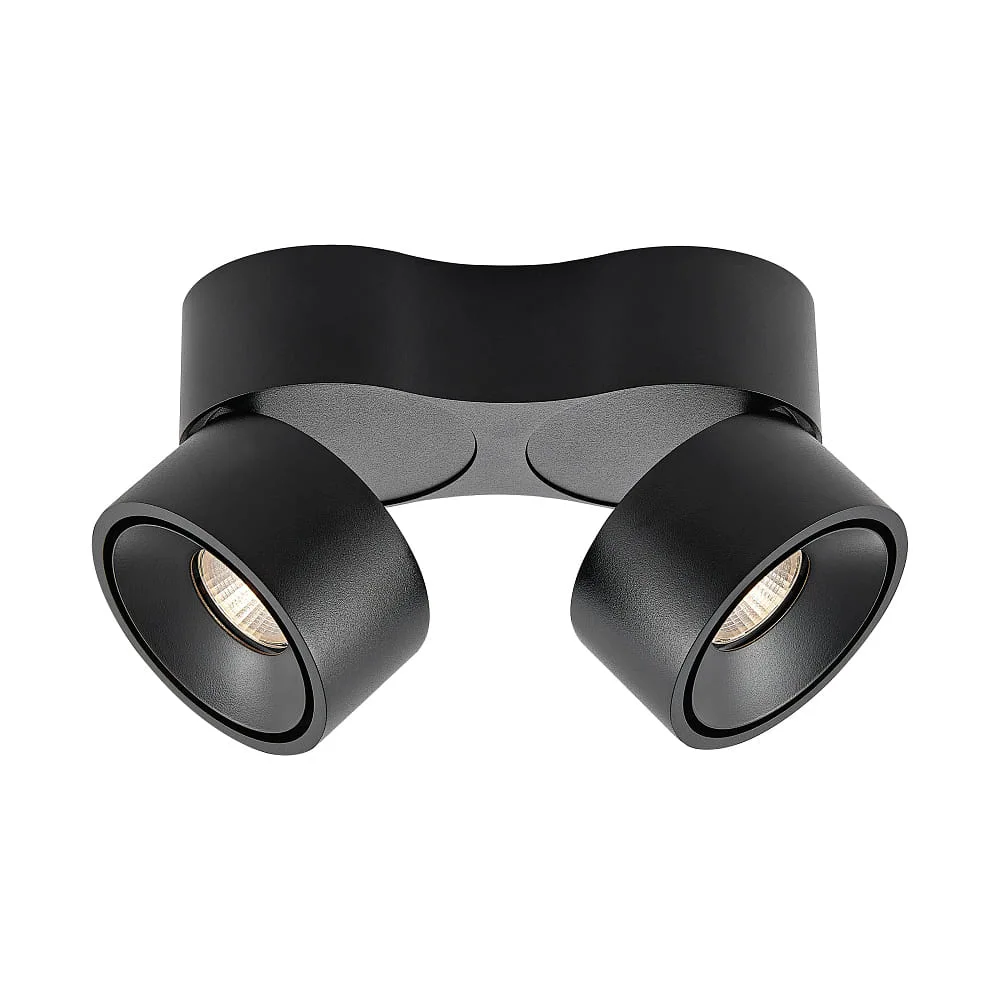 Molto Luce Applique e plafoniera MAGIS DOUBLE SD IP20, nero dimmerabile, 3000 K
