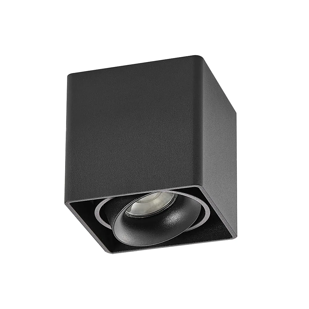 Molto Luce Deckenleuchte QANA SQUARE SD GU10 IP20, schwarz dimmbar