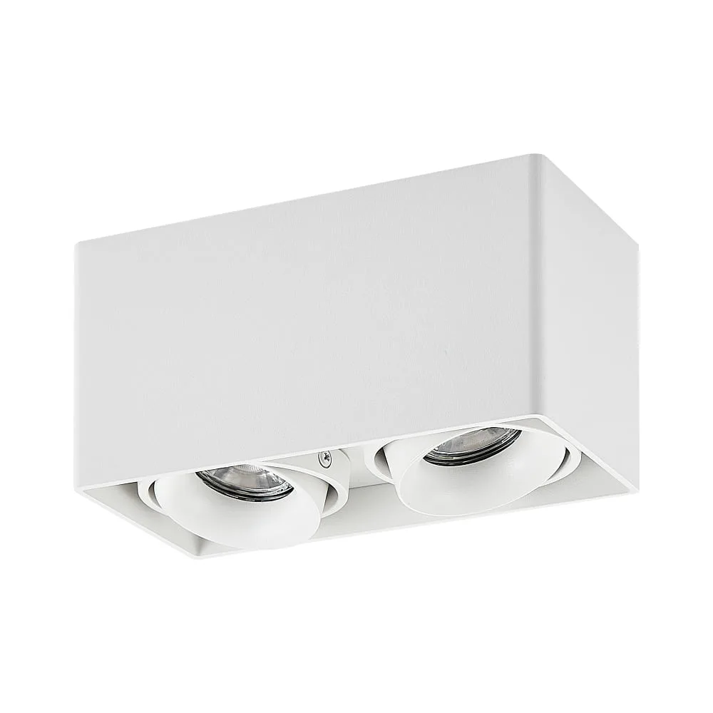 [MOL-222-00013] Molto Luce Deckenleuchte QANA DOUBLE SQUARE SD GU10 IP20, weiß dimmbar