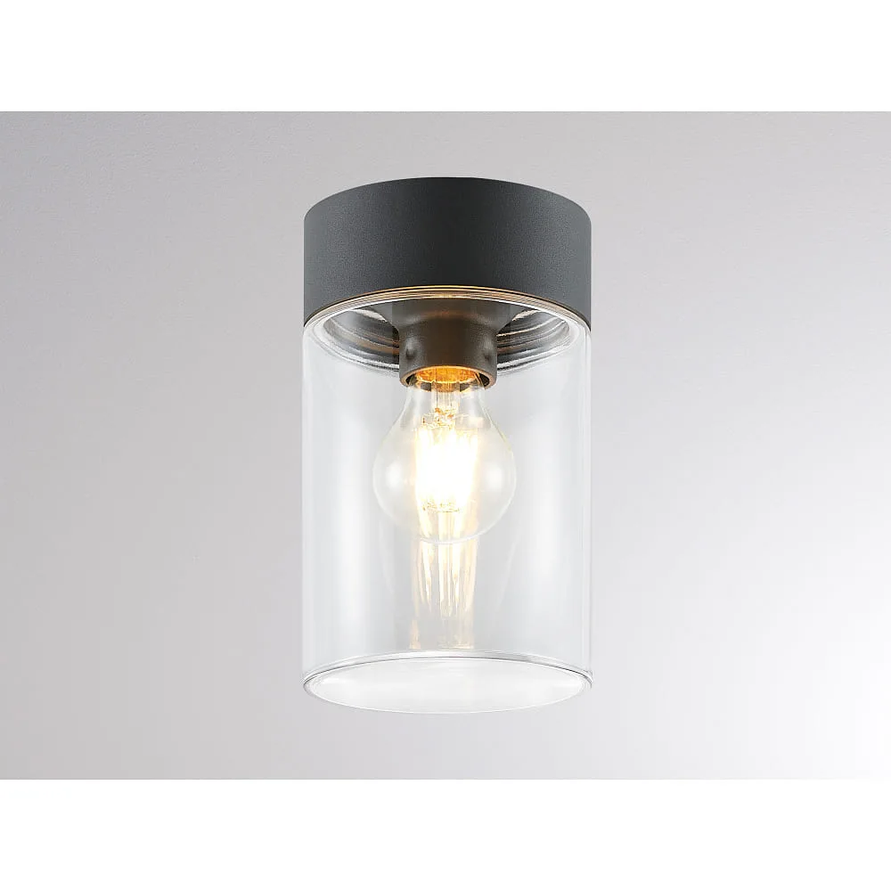 [MOL-333-00019] Molto Luce Plafonnier d'extérieur WILLIAM SD E27 IP65, anthracite dimmable (MOL-333-00019)