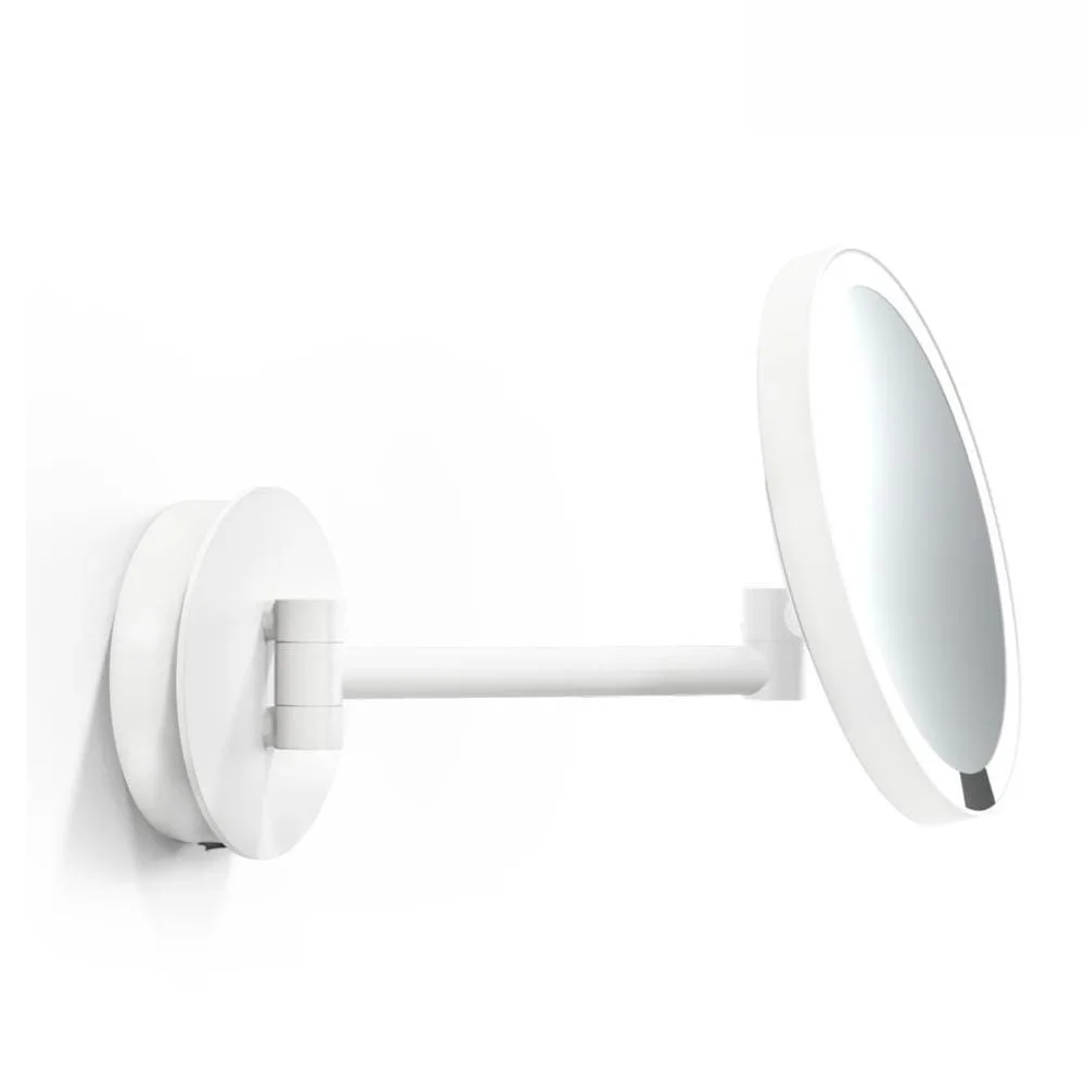 Decor Walther Miroir avec éclairage JUST LOOK PLUS WR, miroir avec grossissement 5x, IP20, blanc mat, dimmable