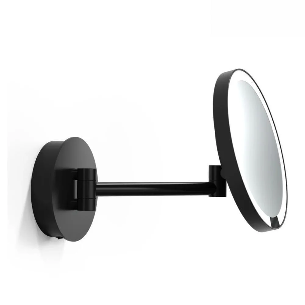 [DEC-0125860] Decor Walther Specchio con illuminazione JUST LOOK PLUS WD, specchio con ingrandimento 5x, IP20, nero opaco, dimmerabile