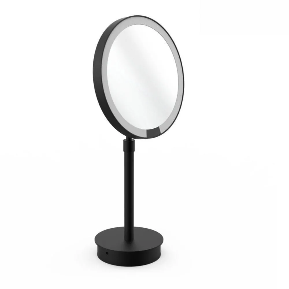 Decor Walther Miroir avec éclairage JUST LOOK PLUS SR, miroir avec grossissement 5x IP20, noir mat dimmable