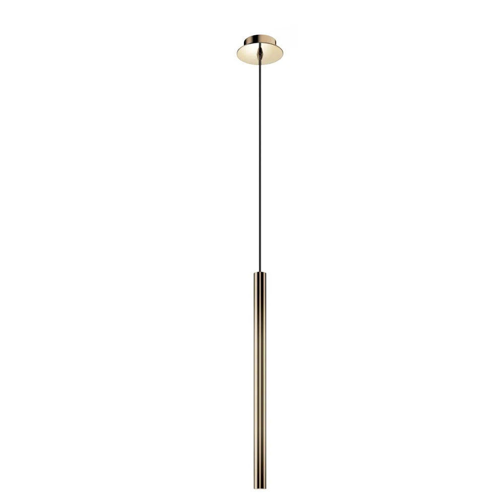 [DEC-0214010] Decor Walther Lampada a sospensione LED PIPE 1, 6,5W, 350mA, 3000K, 600lm, IP20, ottone lucido