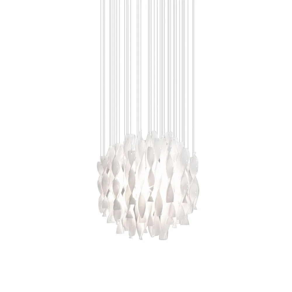 [AXO-SPAURA60BCCRE27] Axolight Lampada a sospensione SP AURA 60, E27, IP20, vetro di Murano (cromo bianco)