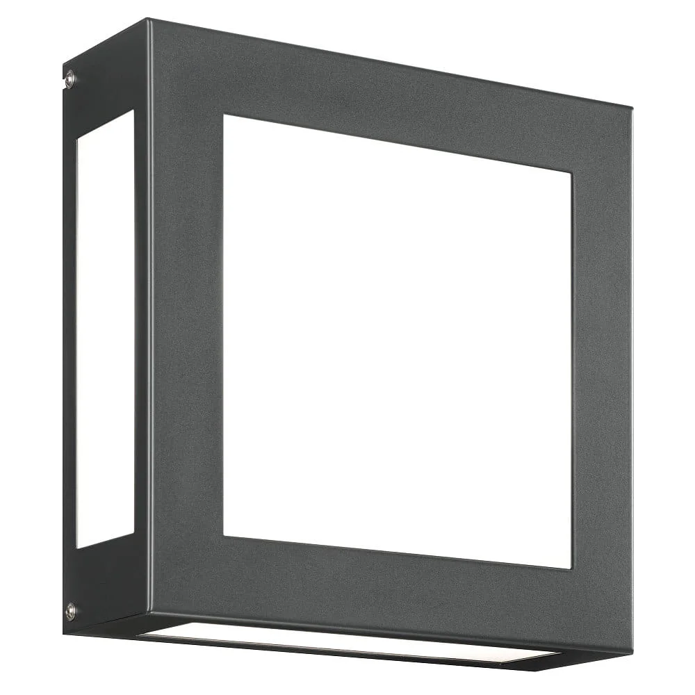 [CMD-62/LED/BM] CMD LED-Außenwandleuchte AQUA LEGENDO mit Sensor, IP44, 12W 3000K, Opalglas (anthrazit)