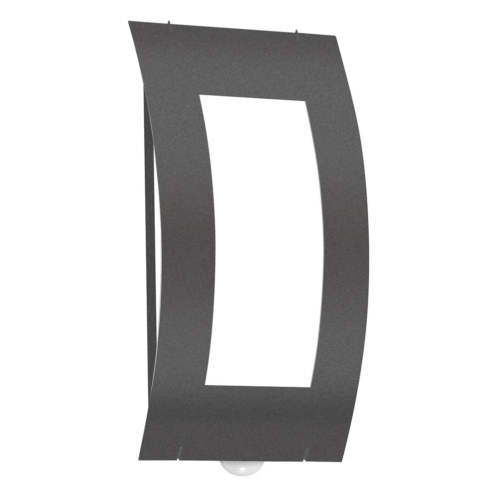 [CMD-72/BM] CMD Applique d'extérieur AQUA QUADRAT avec détecteur de mouvement, IP44, E27, verre opale (anthracite)
