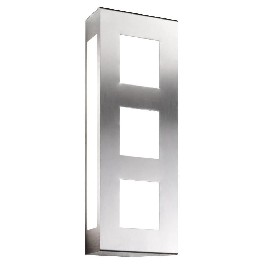 CMD Applique d'extérieur AQUA TRILO, acier inoxydable, IP44, E27