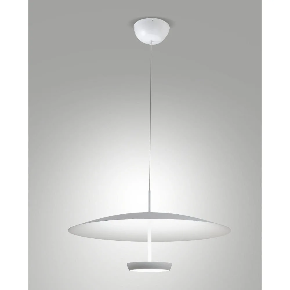 LaMiaLuce Pendant luminaire YUKO adjustable, direct / indirect IP20, dimmable – white