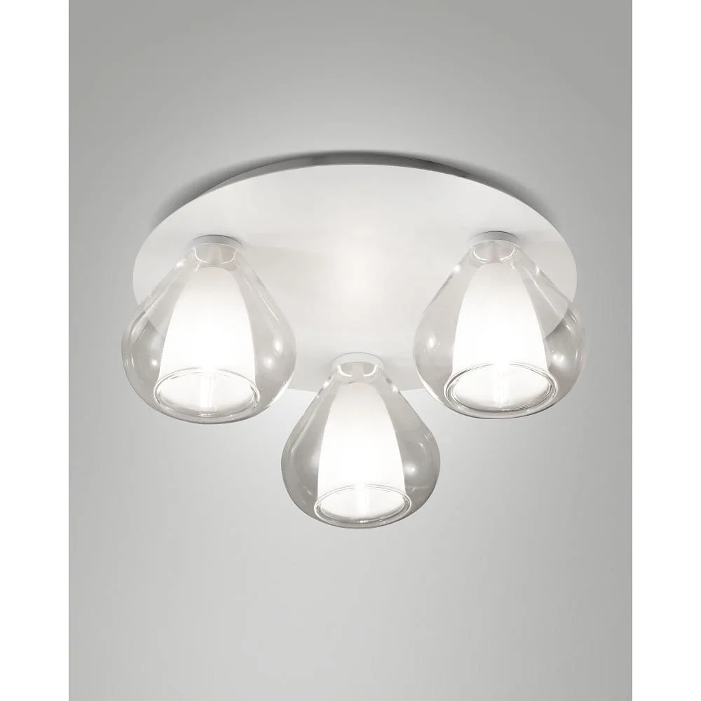 [FAB-3481-65-241] LaMiaLuce Plafoniera LILA a 3 fiamme, E14, IP20, dimmerabile (FAB-3481-65-241)