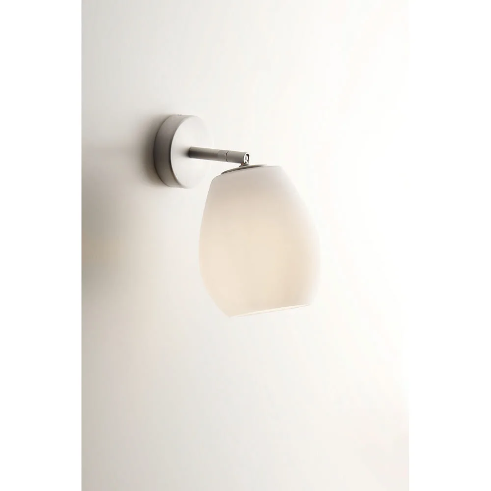 [CSB-BA61-W154A] Casablanca Applique murale BAGAN E27 IP20, dimmable (aluminium blanc opale mat)