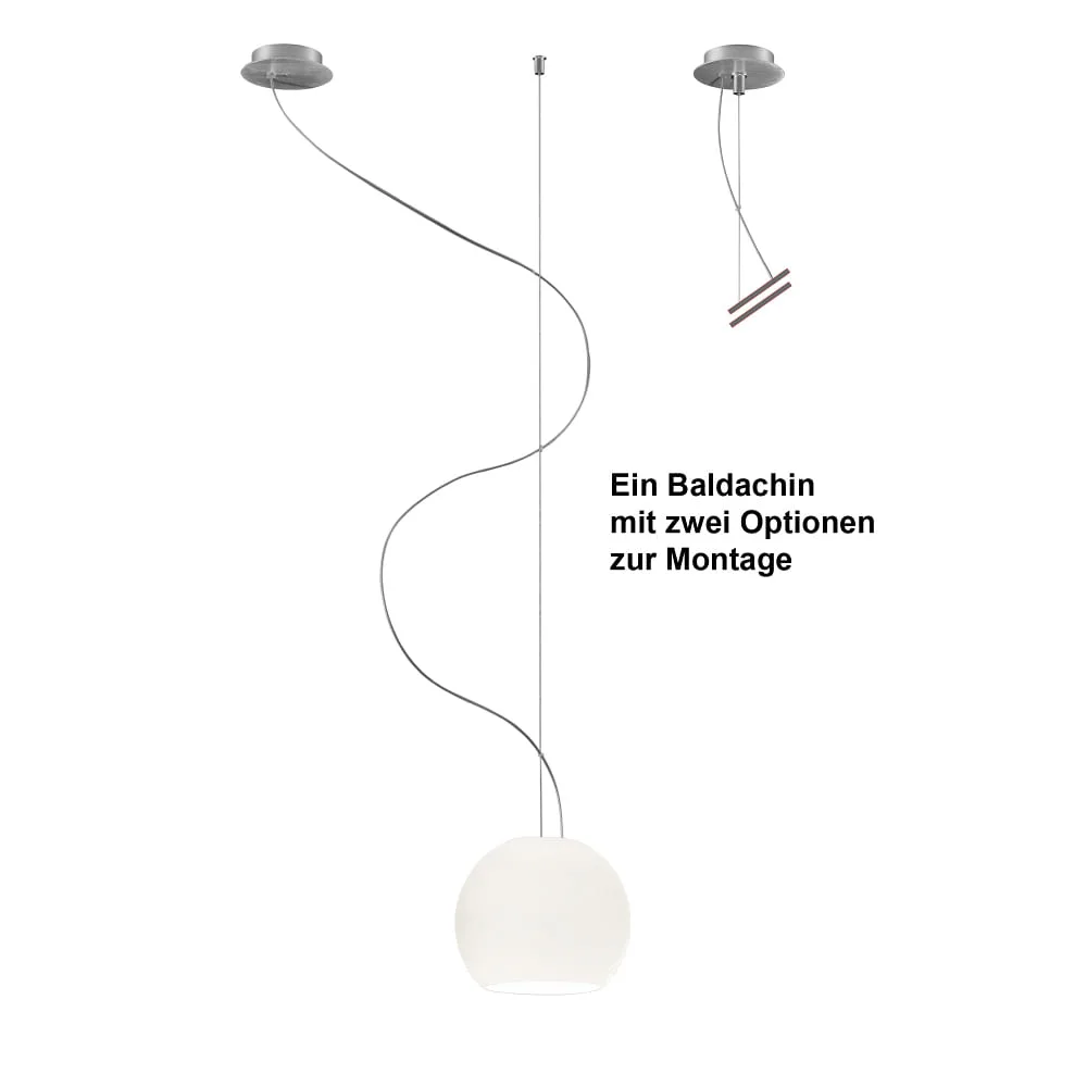 [CSB-BA11-B77A] Casablanca Lampada a sospensione BALL, E27, IP20, bianco opale opaco