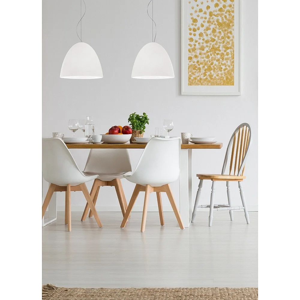 [CSB-BE81-B127A] Casablanca Pendelleuchte BELL, 2x E27, IP20, weiß matt, max. 75 W