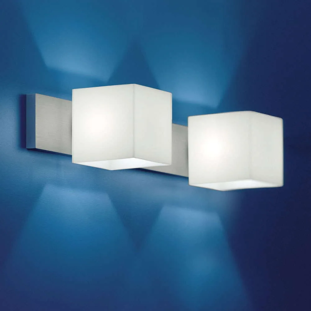 [CSB-VL72-W112A] Casablanca Wandleuchte CUBE, 2x G9, IP20, opalweiß matt