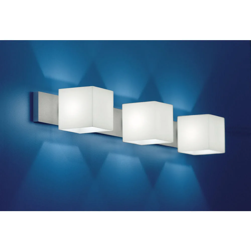 [CSB-VL72-W113A] Casablanca Wandleuchte CUBE, 3x G9, IP20, opalweiß matt