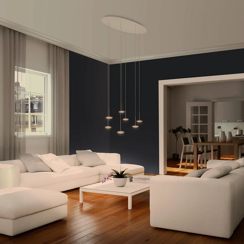 [BRU-130051ch] BRUCK Lampada a sospensione BLOP 60° LV OE con cavo libero IP20, dimmerabile (cromo)