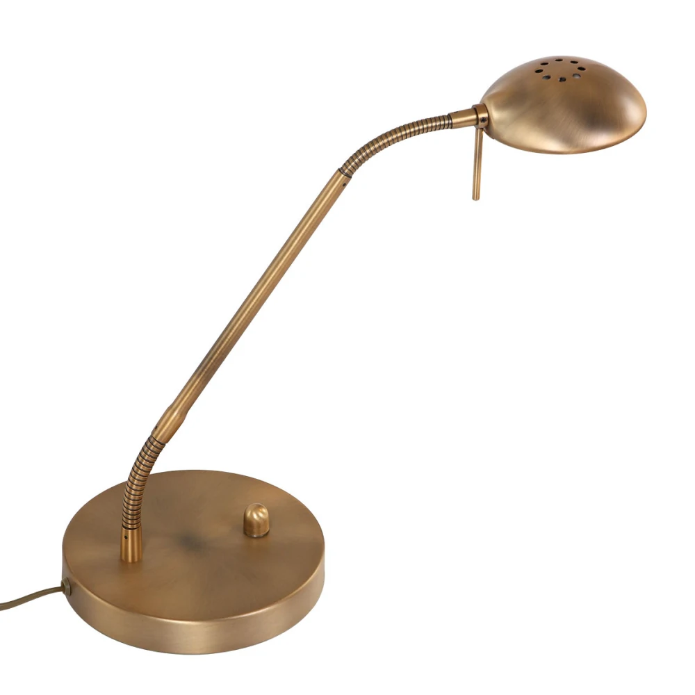 [STE-7502BR] Mexlite Tischleuchte BIRON, 1-flammig, Bronze, gebürstete Bronze