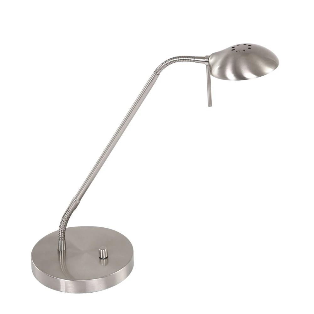 [STE-7502ST] Mexlite Lampe à poser BIRON, 1 lumière, bronze, acier brossé