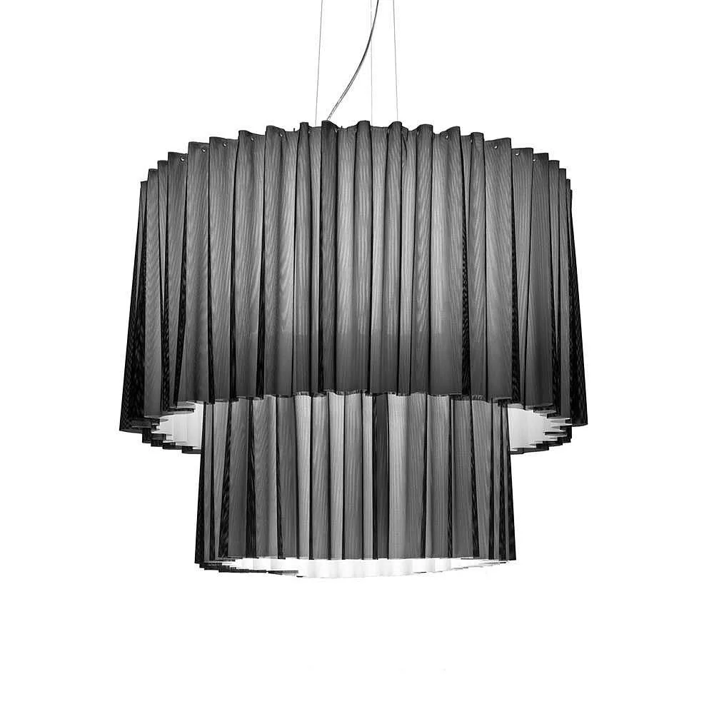 [AXO-SPSK1502E27NEBC] Axolight Lampada a sospensione SP SKIRT 2 150, E27, IP20, bianco, con rete nera