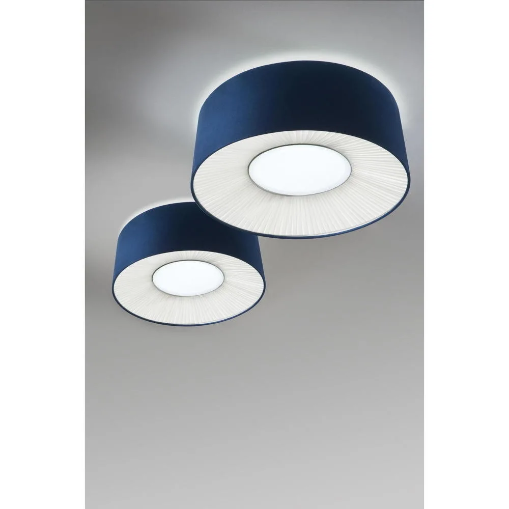 [AXO-PLVEL070E27BLBC] Axolight Plafoniera PL VELVET 070, 2x E27, IP20, blu / bianco