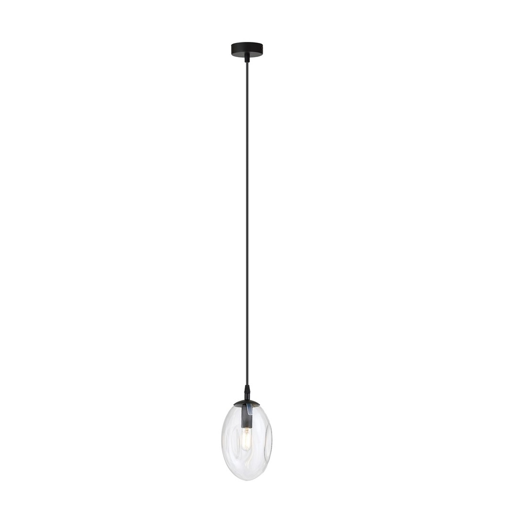 Astral 1 Schwarz Pendelleuchte – transparent