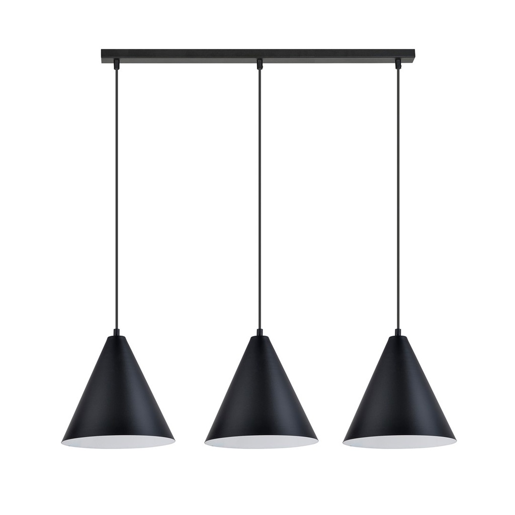 [1270/3] Lampe suspendue Rebel 3 (noir/blanc)
