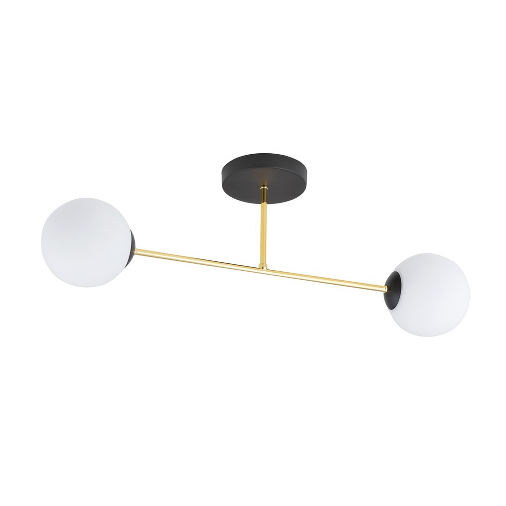 Lampada da soffitto Magnum 2 – nero/opale