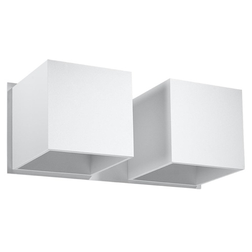 [SL.0656] QUAD 2 Lampada da parete bianca
