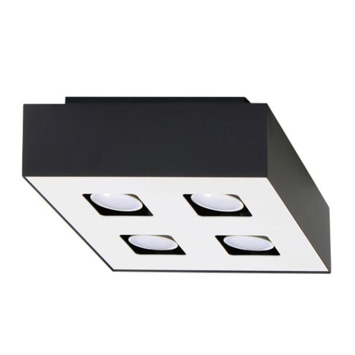 [SL.0073] MONO 4 plafoniera nera
