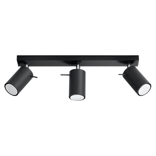 [SL.0093] RING 3 plafoniera nera