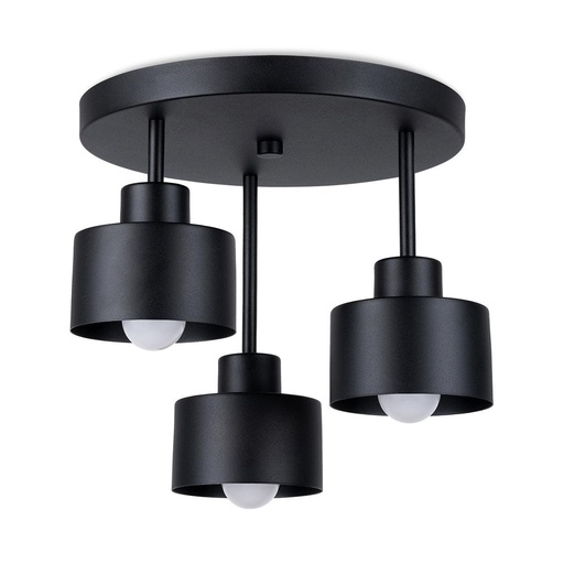 [SL.1131] SAVAR 3 ceiling lamp black