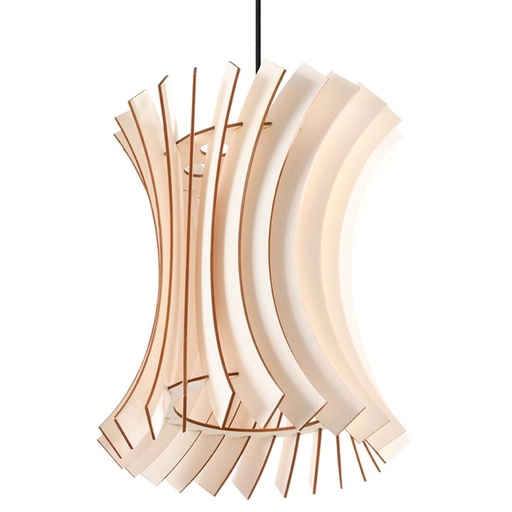 [SL.0642] Lampada a sospensione ORIANA in legno