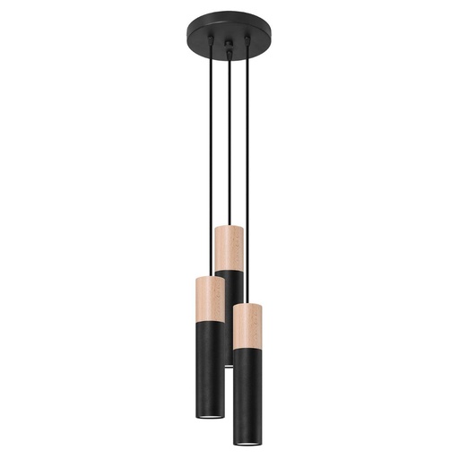 [SL.1014] Lampada a sospensione PABLO 3P nero