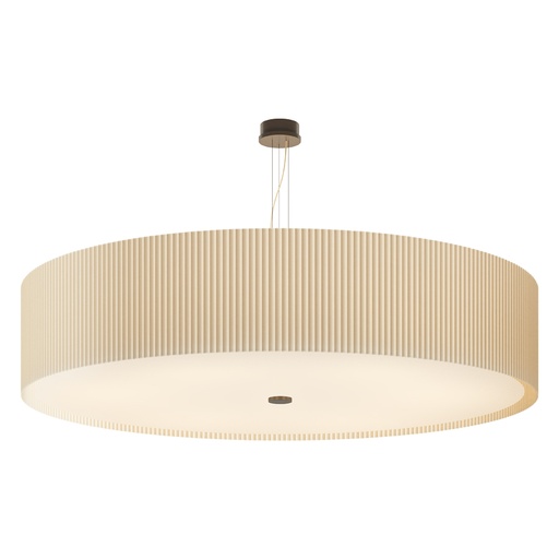 E3 VICTORIA Pleated Suspension Lamp Exclusive Handmade in Italy