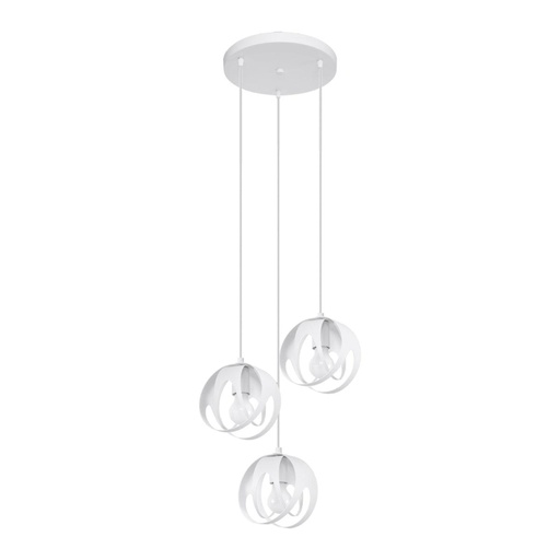 [SL.1084] Lampada a sospensione TULOS 3P bianco