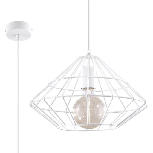 [SL.0293] Lampada a sospensione UMBERTO bianco