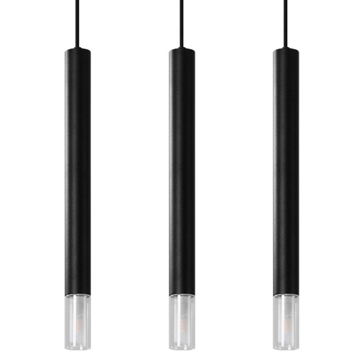 [SL.0962] Lampada a sospensione WEZYR 3 nero