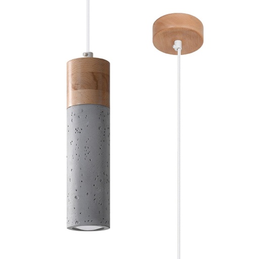 [SL.0965] Lampada a sospensione ZANE 1 grigio