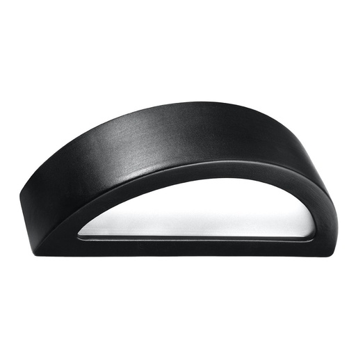 [SL.0874] Lampada da parete in ceramica ATENA nero