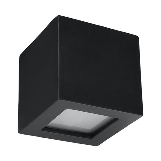[SL.0872] Lampada da parete in ceramica LEO nero