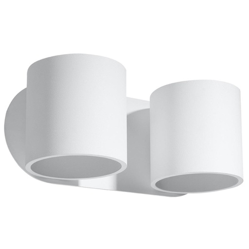 [SL.0659] ORBIS 2 Lampada da parete bianca