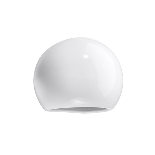 [SL.1026] Lampada da parete verniciata GLOBE bianco lucido