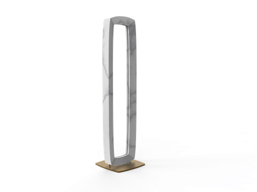 OR5 EOS Rectangular Carrara Marble Floor Lamp Exclusive Handmade in Italy