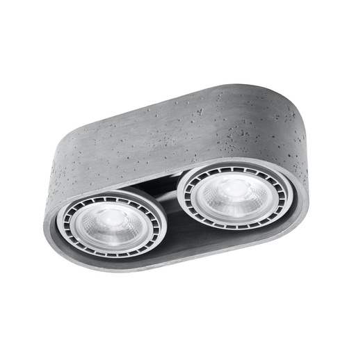 [SL.0882] Lampada da soffitto BASIC 2 in cemento