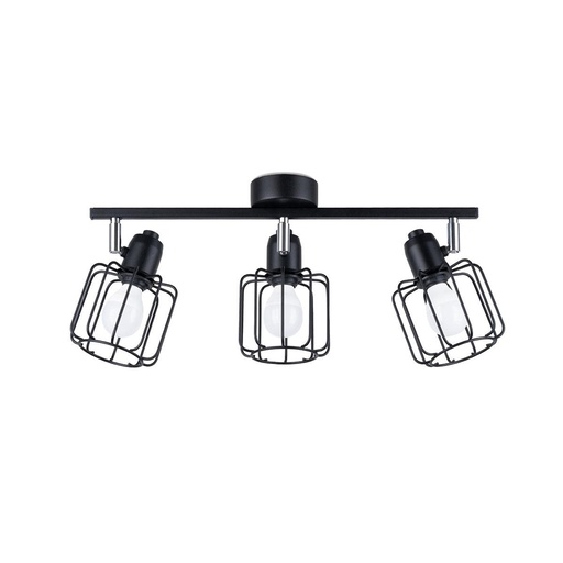 [SL.1116] BELUCI 3 Lampada da soffitto nera