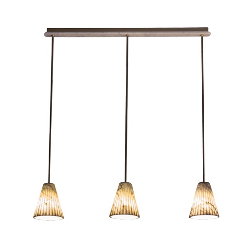 OR28 Three Pendants Carrara Marble Exclusive Handmade in Italy