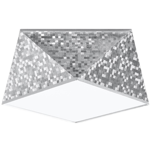 [SL.0688] Lampada da soffitto HEXA 25 argento