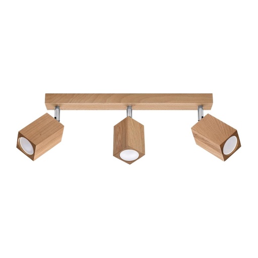 [SL.1037] Lampada da soffitto KEKE 3 rovere