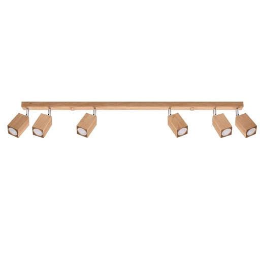 [SL.1039] Lampada da soffitto KEKE 6 rovere