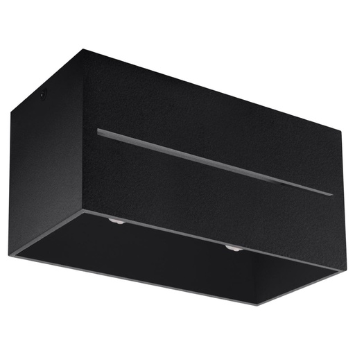 [SL.0384] Lampada da soffitto LOBO 2 nero